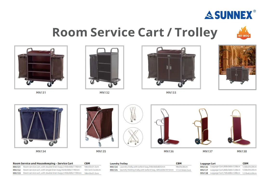 Produse noi SUNNEX: Carucior / Carucior pentru Room Service