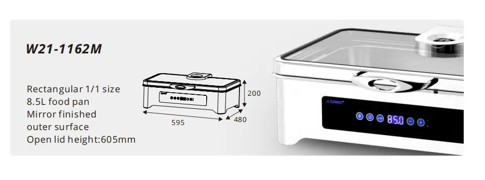 Sunnex Dry Heat Bufet Chafer fără apă