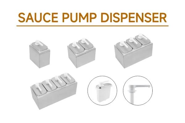 SUNNEX Produs nou - - Dispenser cu pompă de sos