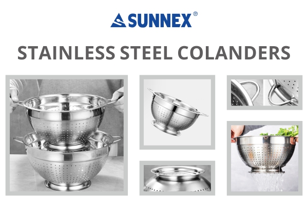 Sunnex New Items--Colanders & Saucepans