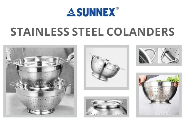 Mga Bagong Item ng Sunnex--Mga Colander at Saucepan