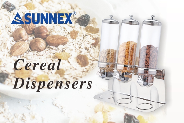 SUNNEX Triple Cereal Dispensers
