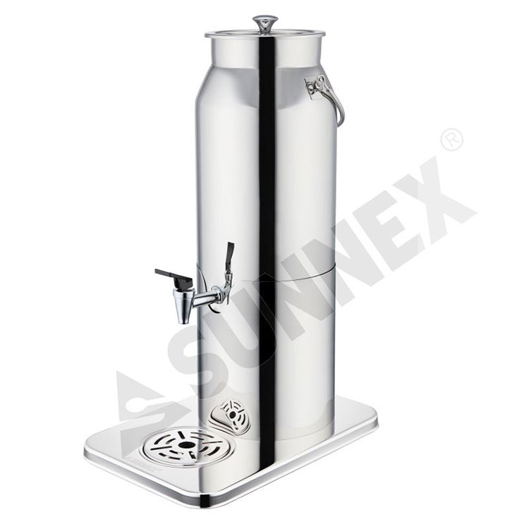 5LTR Stainless Steel Beverage Dispenser with Ice Tube