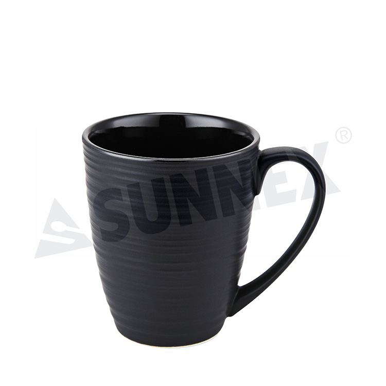 Black Color Porcelain Mug