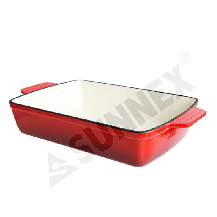 ຈານ Iron Enamel Rectangular Dish