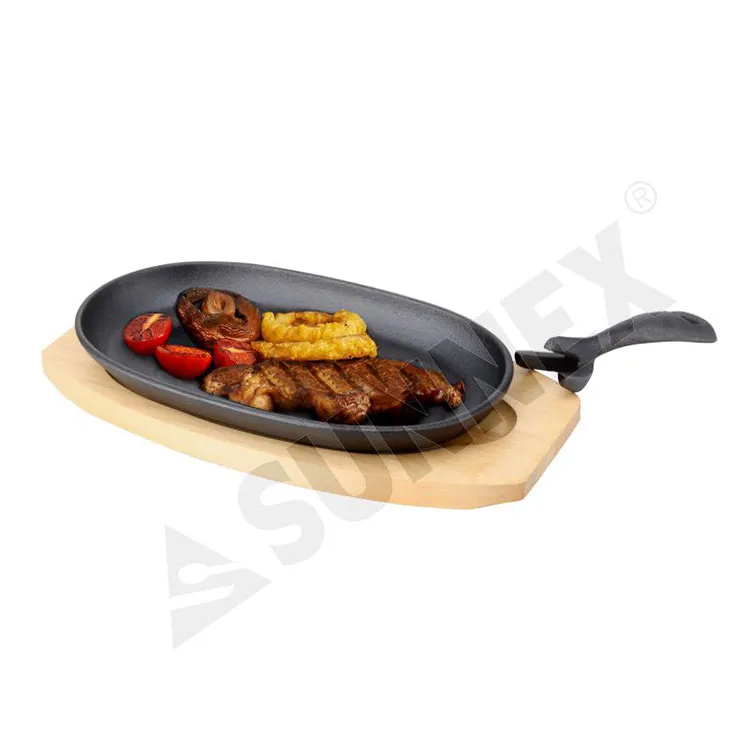 ທາດເຫຼັກສຽງໂຫວດທັງຫມົດ Oval Sizzle Platter