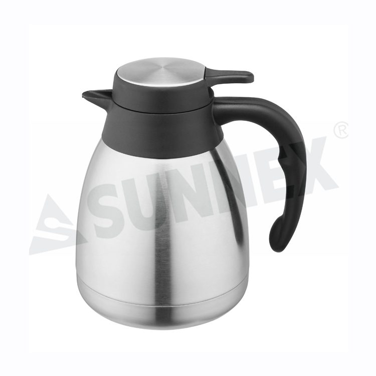 Double Walled Vacuum Insulated Coffee Pots With Lid Handle