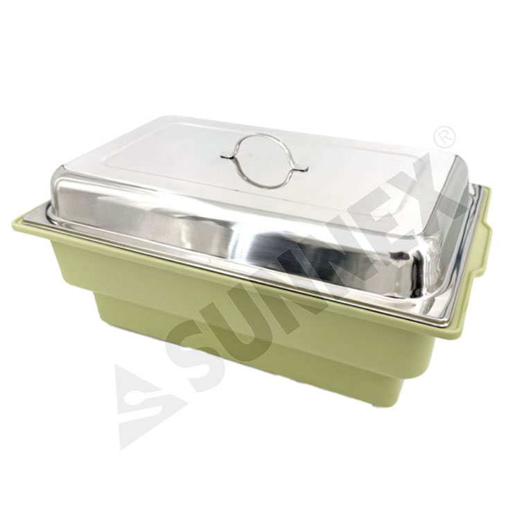 EcoCater Series Green Electric Chafer with Different Covers