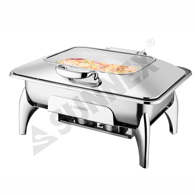 Full Size Stainless Steel Chafer With Universal Stand - 0