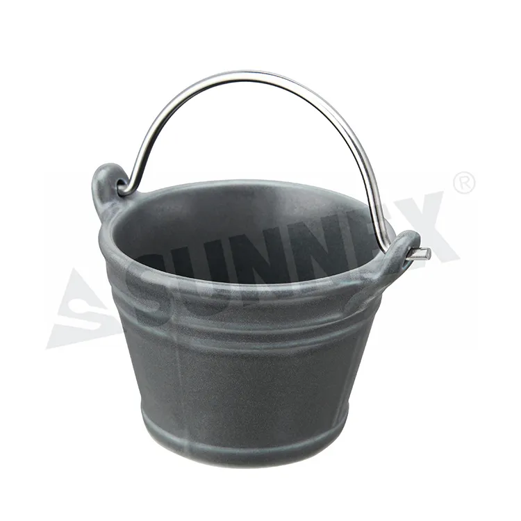 Grey Color Porcelain Bucket