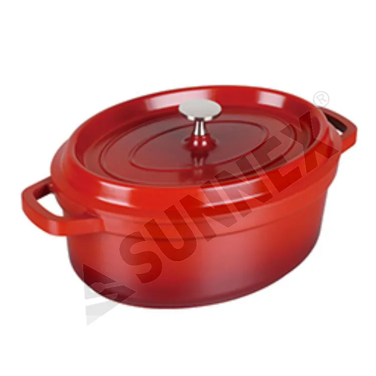 Omah Pawon Desain Anyar Non Stick Pot Kanthi Tutup Oval Casserole