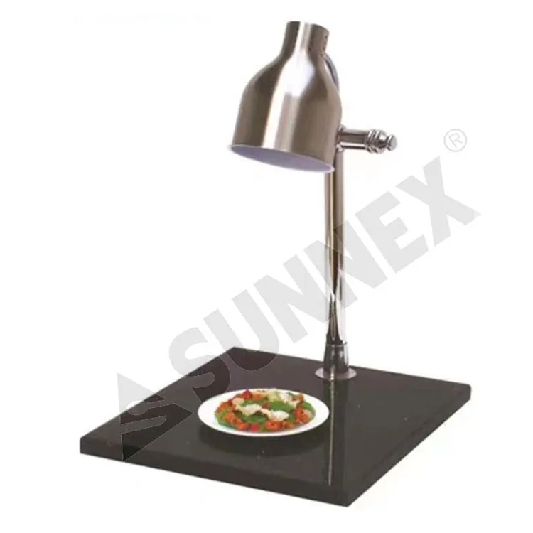 Food Warmer Lamp M01H Table Lamp Style With Marble Tray