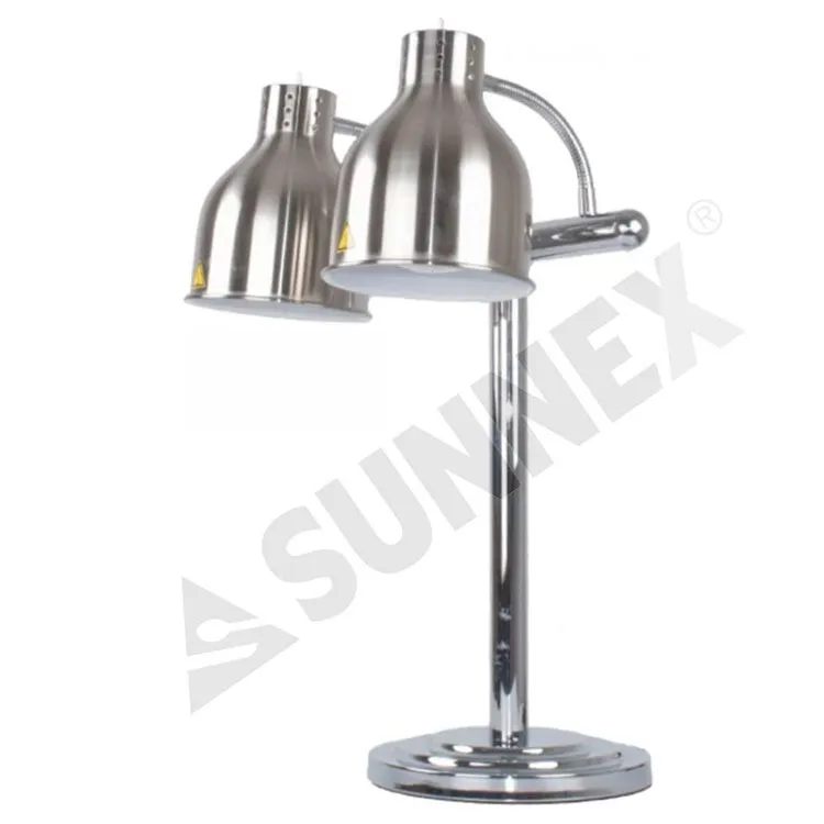 Food Warmer Lamp N02H Table Lamp 2 Head Style W/O Tray
