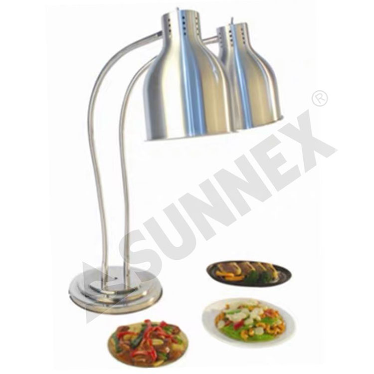 Food Warmer Lamp S02H Table Lamp 2 Head Style W/O Tray