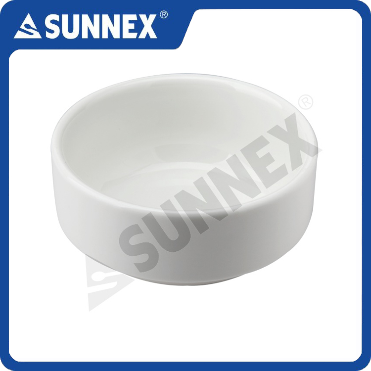 White Color Porcelain Stackable Soup Cup