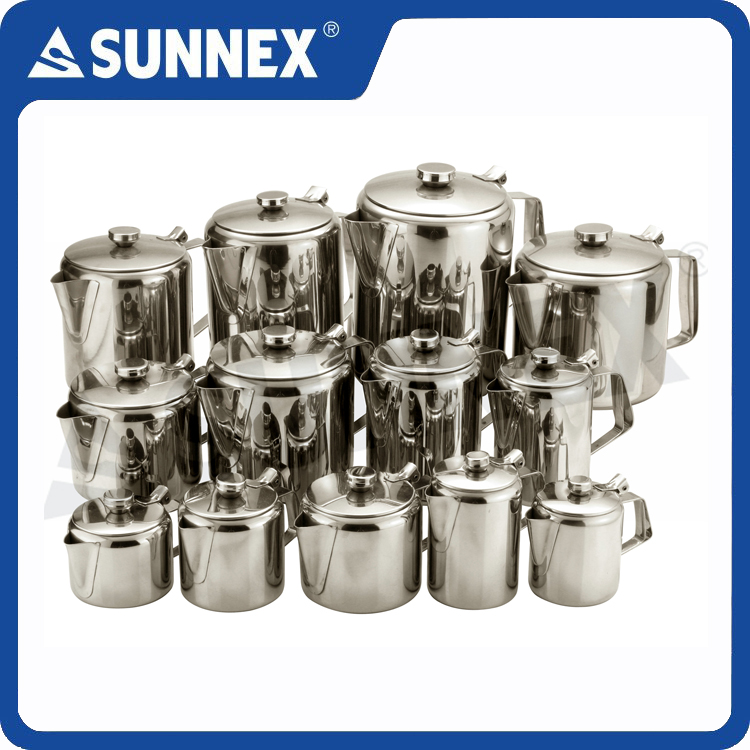 Classic Stainless Steel Coffee Pots With Handle