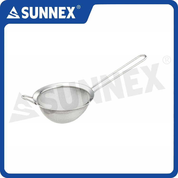 Kitchen Utensil Stainless Steel Wide-rimmed Mesh Strainers