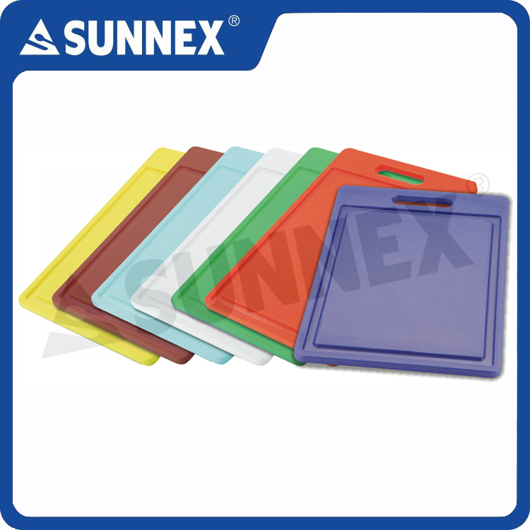 Plastic Chopping Board With Handle And Groove