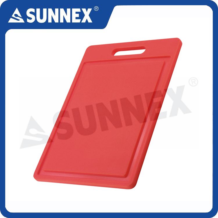 Plastic Chopping Board With Handle And Groove