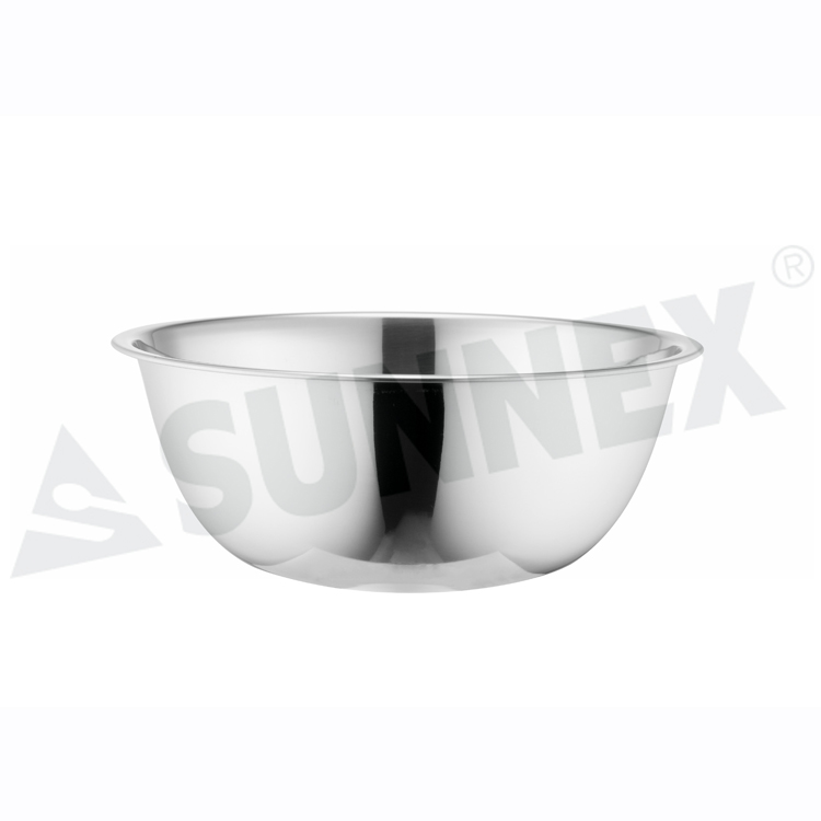 Kitchen Utensil Stainless Steel Polished Mixing Bowl