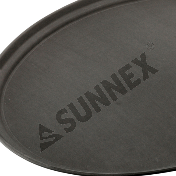 Rubber Surface and Polypropylene Bottom Non-Slip Tray  40cmx56cm/16inchx22inch, Rectangular (Black) - Sunnex Products Ltd.
