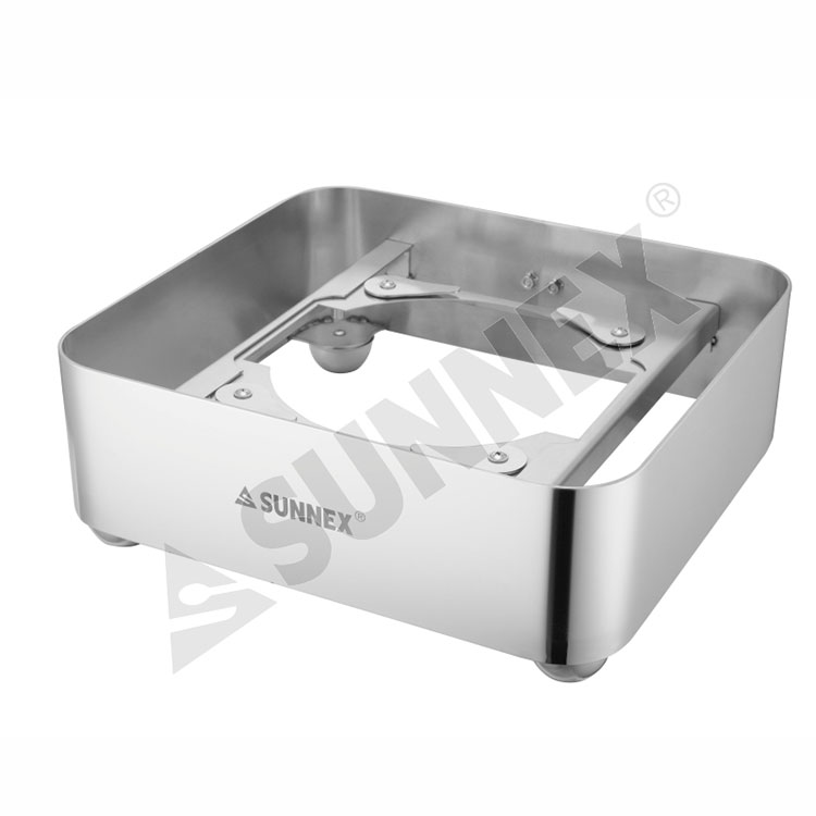 Rectangular Stainless Steel Induction Chafer With Full Base - 4