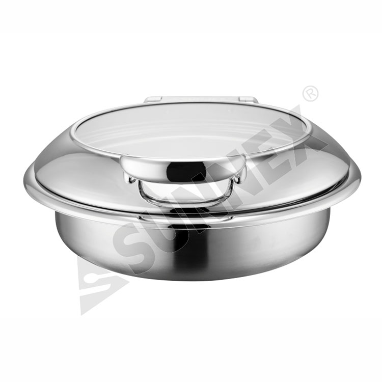 Round Stainless Steel Chafer With Universal Stand - 1 