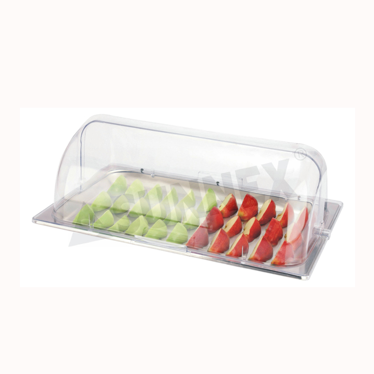 S.S. Food Container 2.5ltr With Roll Top Cover