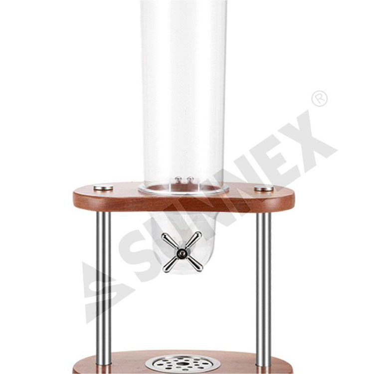 Single Cereal Dispenser with Wooden Stand and PC Tube