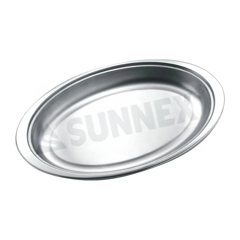 Stainless Steel Oval Trays Dishes