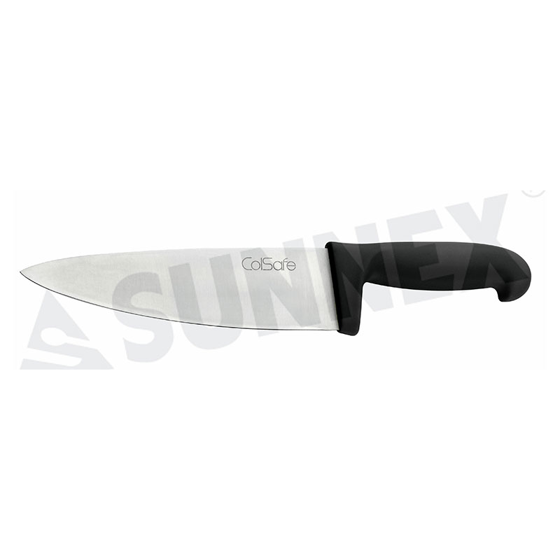 Stainless Steel Cooks Knife with Black Handle 20cm