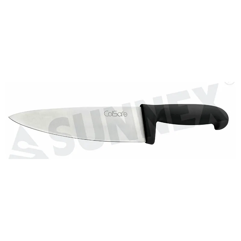 Stainless Steel Cooks Knife na may Itim na Handle 20cm