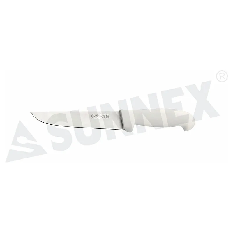 Stainless Steel Cooks Knife na may Puting Handle 16.5cm