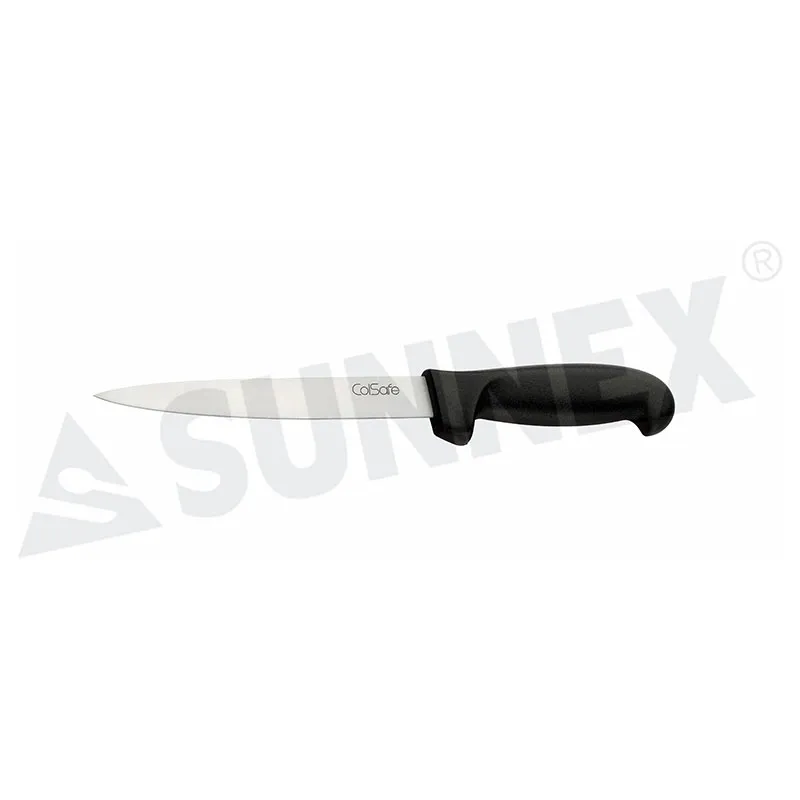 Stainless Steel Fillet Knife with Black Handle