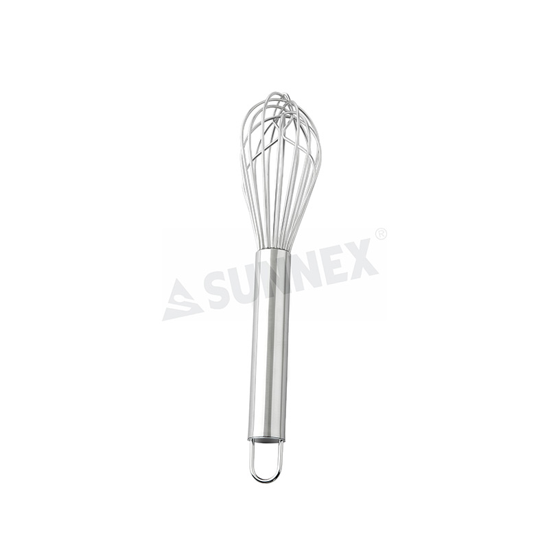 Stainless Steel Hand Whisk Kitchen Egg Beater With Handle