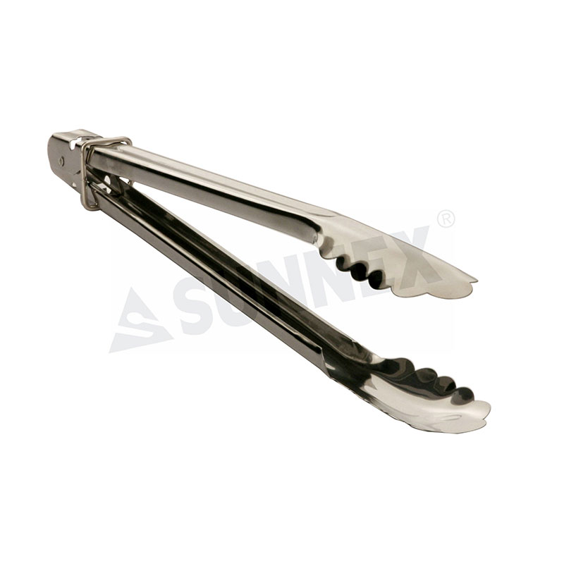 Stainless Steel Long Grill Tongs 41cm