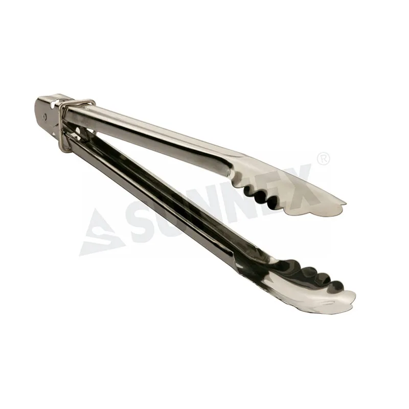 Hindi kinakalawang na Steel Long Grill Tongs 41cm