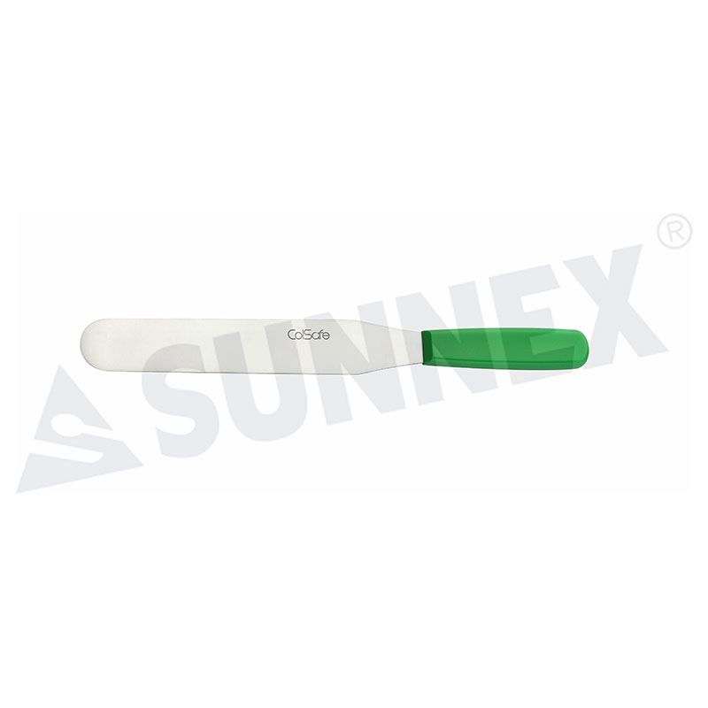 Stainless Steel Palette Knife with Green Handle