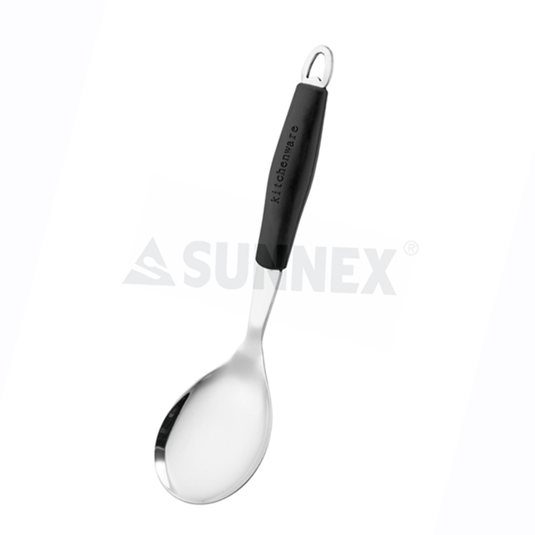 Stainless Steel Rice Spoon With Silicone Handle