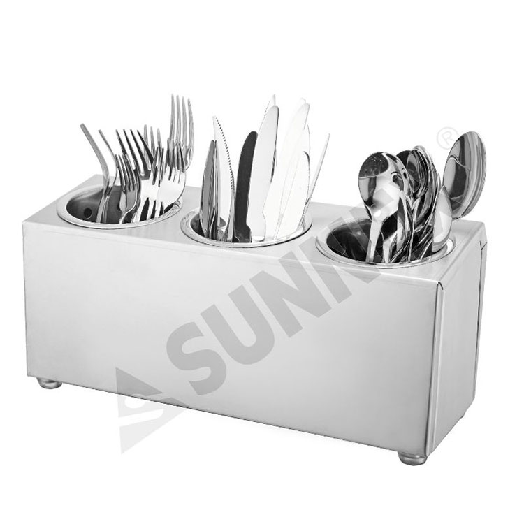 Various Styles  Stainless Steel Cutlery Trays Flatware Dispensers