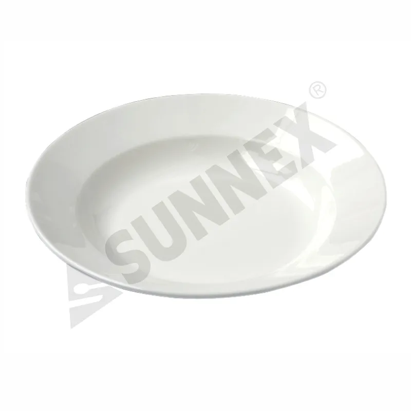 White Color Porcelain Pasta Plate