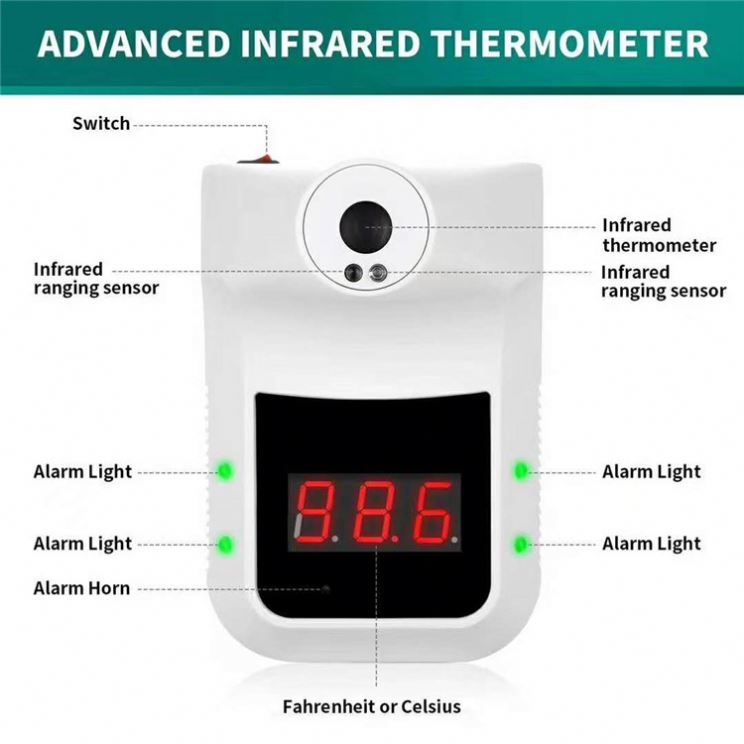 Termometer Inframerah yang dipasang di dinding - 2