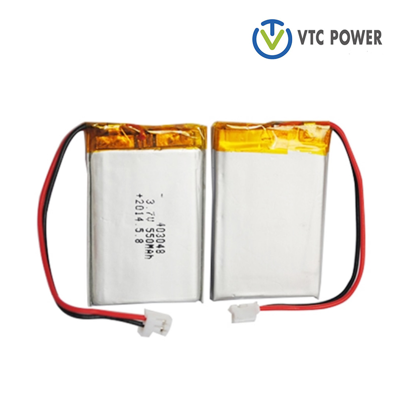 3.7V 403048 550mAh Lithium Polymer Rechargeable Batteries