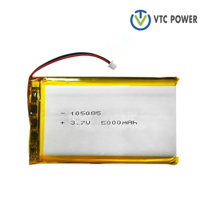 105085 5000mAh 3.7V Litio polimeroa Li-polimero bateria kargagarria Power Bankerako