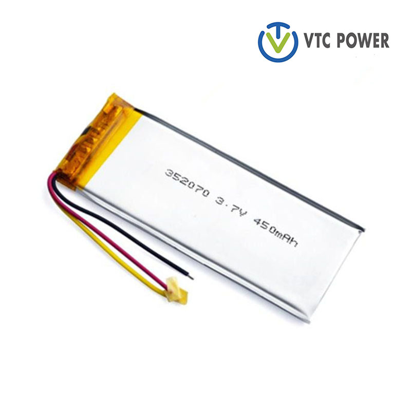 352070 450mAh 3.7V Li-Polymer Rechargeable Battery For Phone MP3 MP4