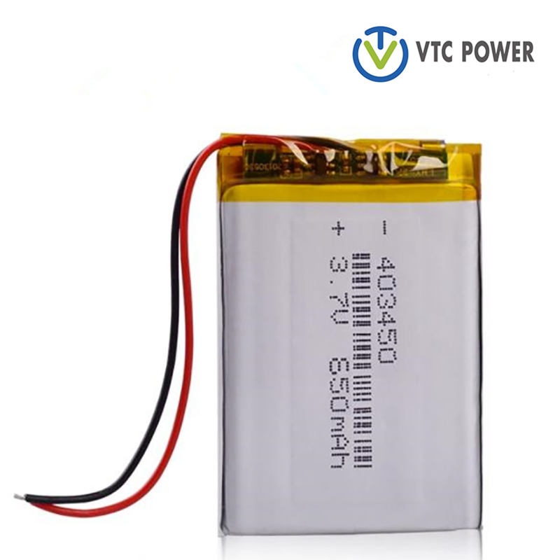 403450 650mAh 3.7V Rechargeable Li-Polymer Li-ion 043450 battery For Toy, Power Bank, GPS, MP3, MP4, Cell Phone, Speaker