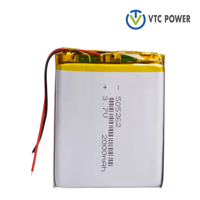 505262 2000mAh 3.7V lithium Polymer Li-Po Rechargeable Battery For Interphone Bluetooth Speaker PDA POS GPS