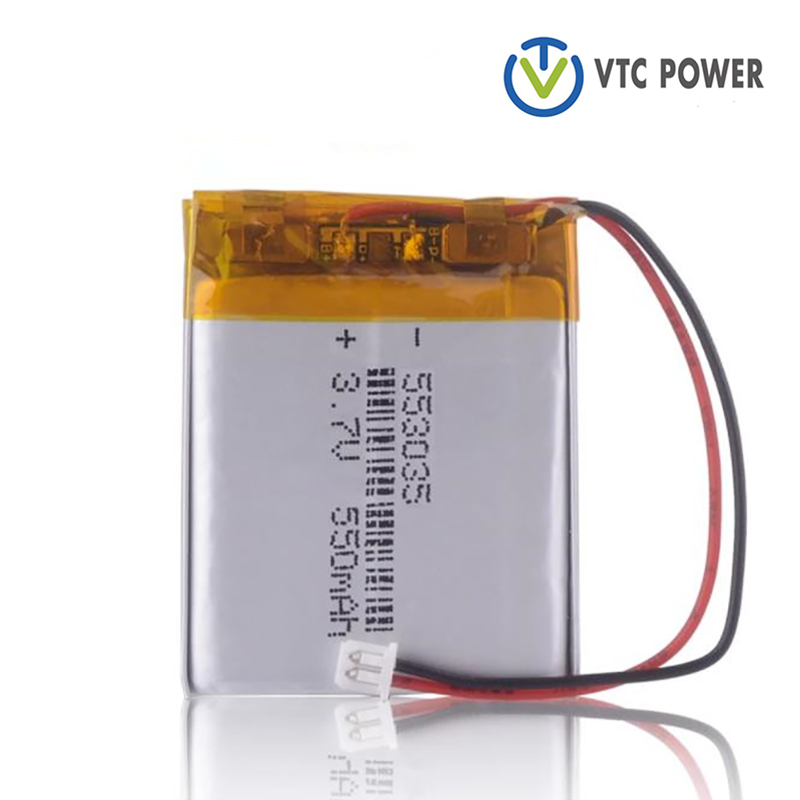 553035 550mAh 3.7V lithium Polymer Rechargeable Batteries For DVR GPS Navigation