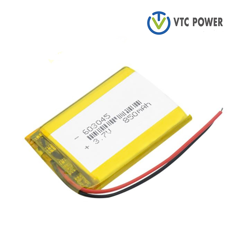 603045 850mAh 3.7V Rechargeable Li-Polymer Battery Replacement For Speaker Alarm GPS MP3 MP4 Toy