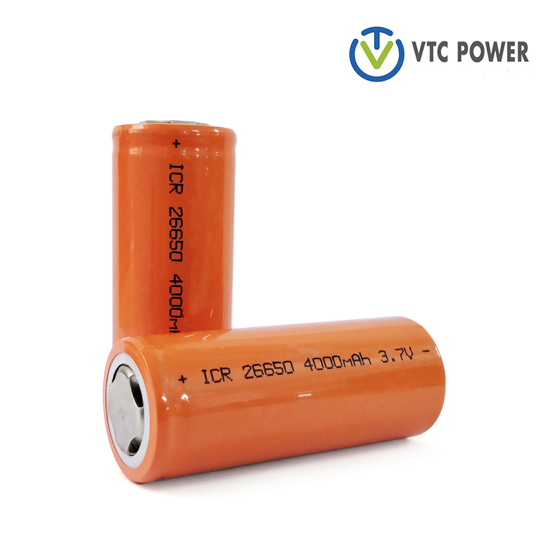 3.7V ICR26650 4000mAh Lithium Ion Battery Cell